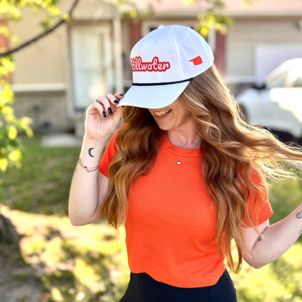 (White) Stillwater, Ok Rope Hat
