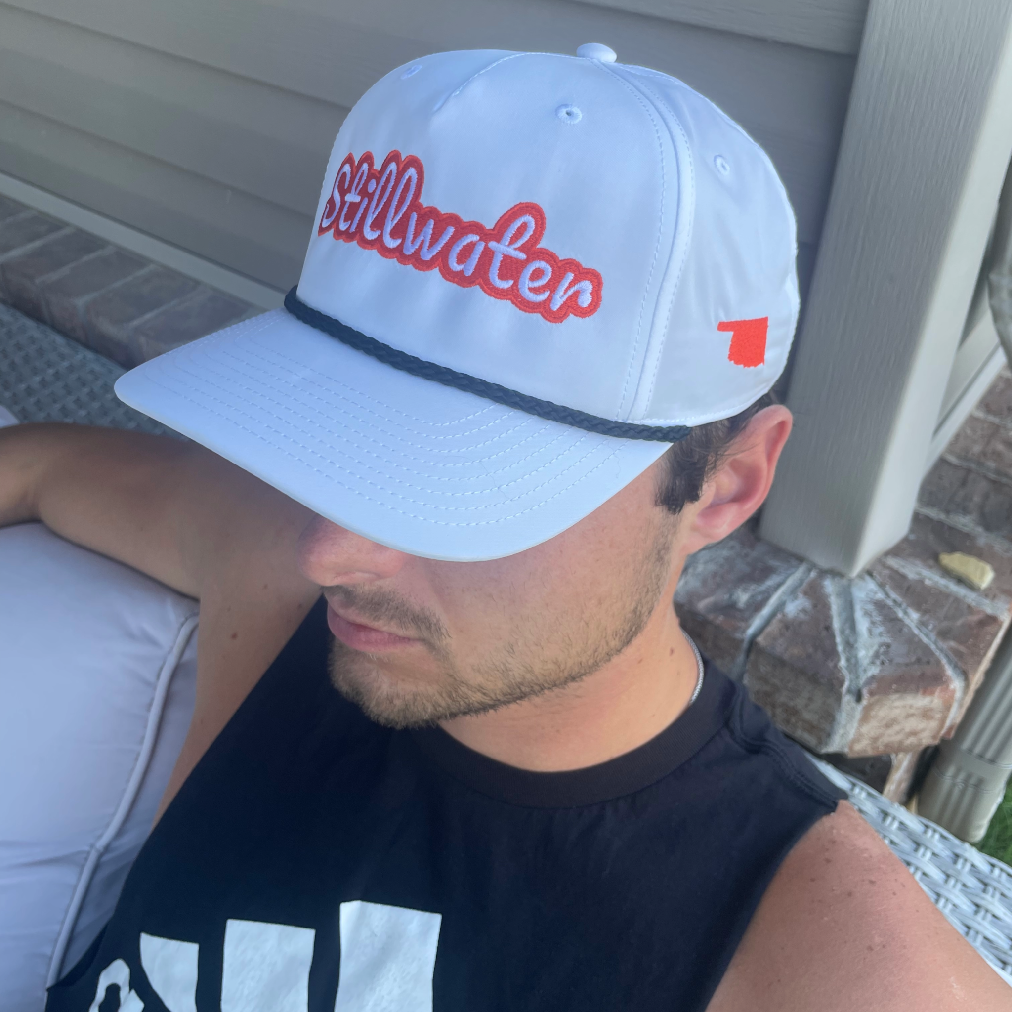 (White) Stillwater, Ok Rope Hat