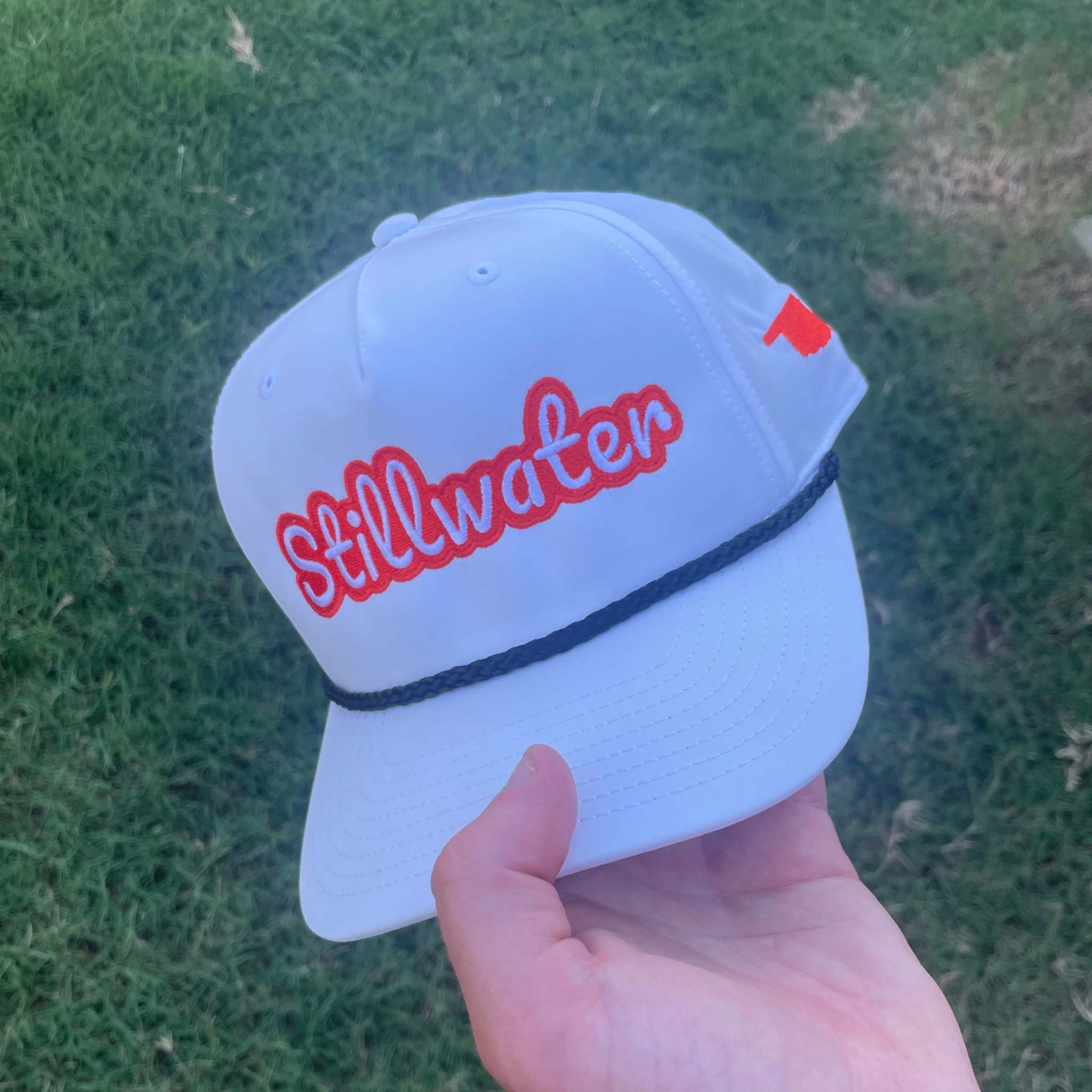 (White) Stillwater, Ok Rope Hat