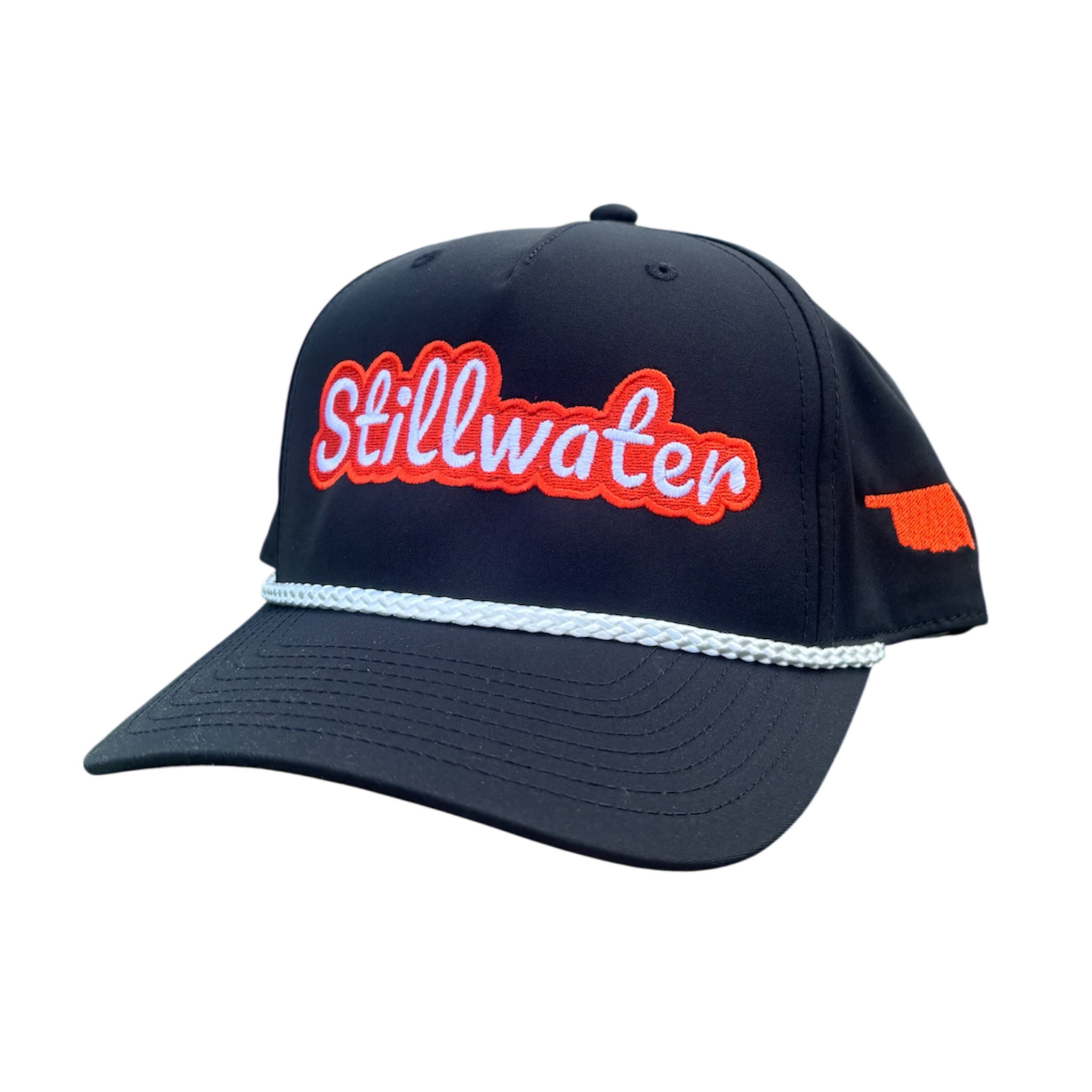 (Black) Stillwater, OK Rope Hat