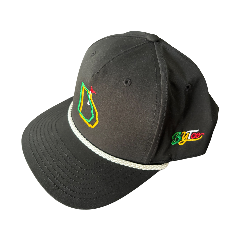(Black) Augusta Georgia Rope Hat