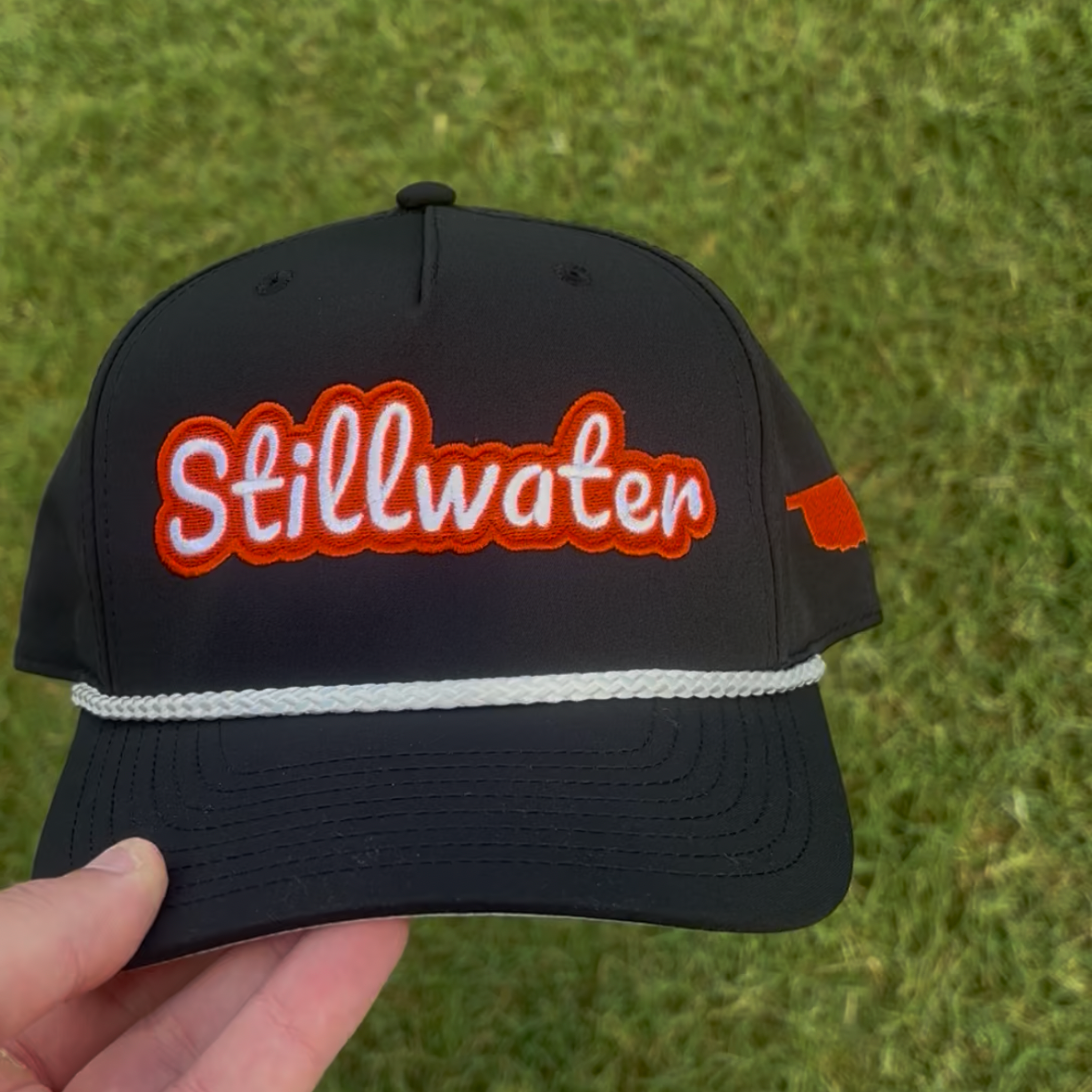 (Black) Stillwater, OK Rope Hat