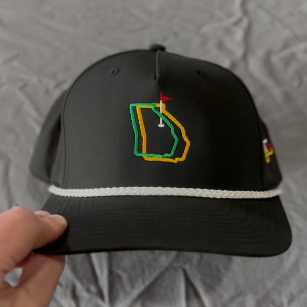 (Black) Augusta Georgia Rope Hat