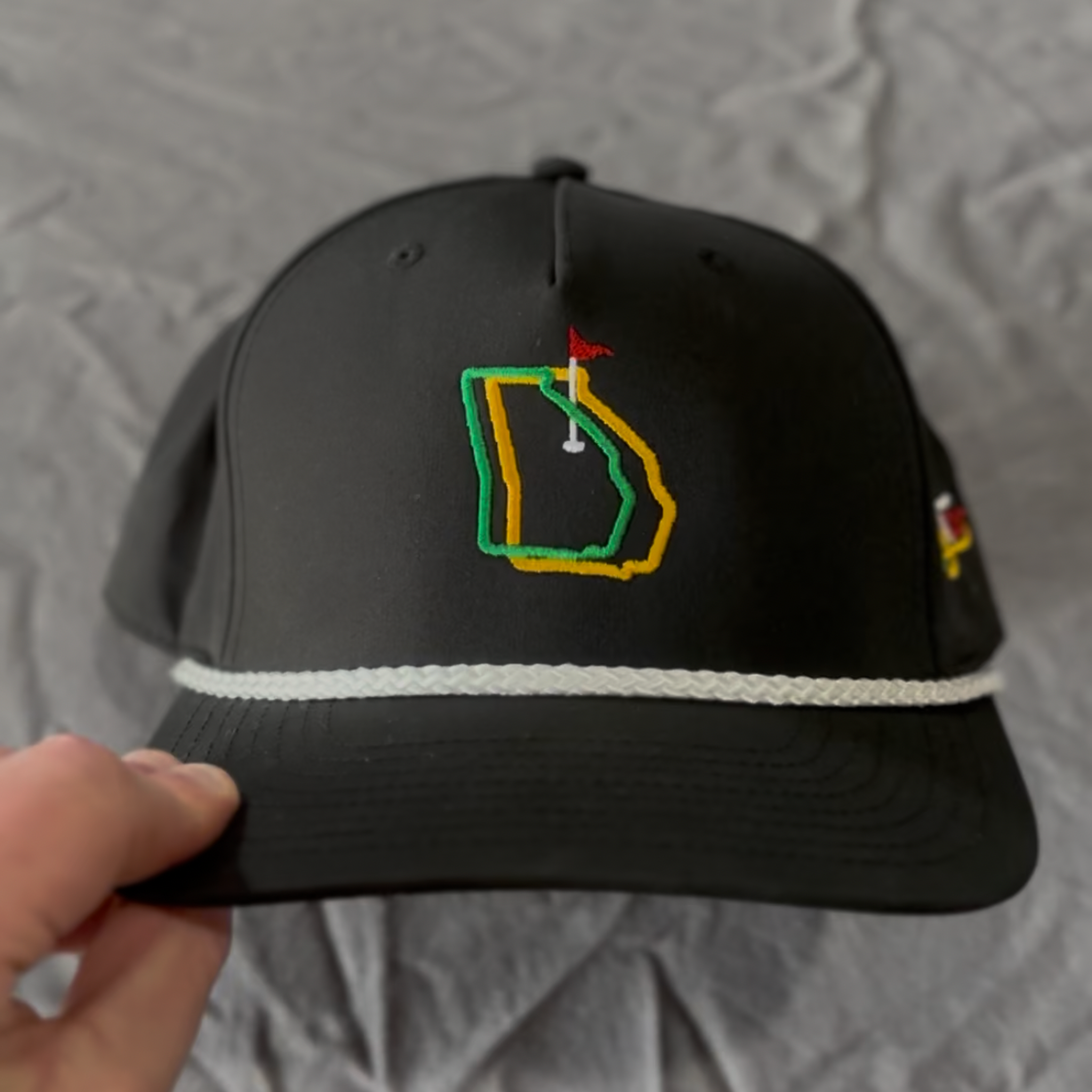 (Black) Augusta Georgia Rope Hat